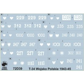 Toro Model T-34 tanks in Polish service 1943 - 1945 matrica