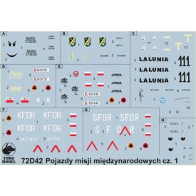   Toro Model Polish Army vehicles on foreign missions vol.1 matrica