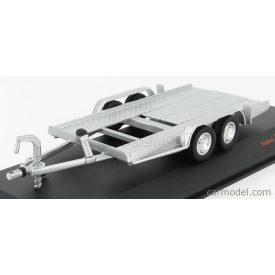   IXO ACCESSORIES CARRELLO TRASPORTO AUTO - CAR TRANSPORTER TRAILER SILVER WHEELS - CAR NOT INCLUDED