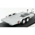 IXO ACCESSORIES CARRELLO TRASPORTO AUTO - CAR TRANSPORTER TRAILER SILVER WHEELS - CAR NOT INCLUDED