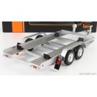 IXO ACCESSORIES CARRELLO TRASPORTO AUTO - CAR TRANSPORTER TRAILER SILVER WHEELS - CAR NOT INCLUDED
