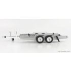 IXO ACCESSORIES CARRELLO TRASPORTO AUTO - CAR TRANSPORTER TRAILER SILVER WHEELS - CAR NOT INCLUDED