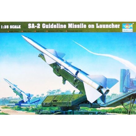 Trumpeter SA-2 Guideline Missile w/Launcher Cabin makett