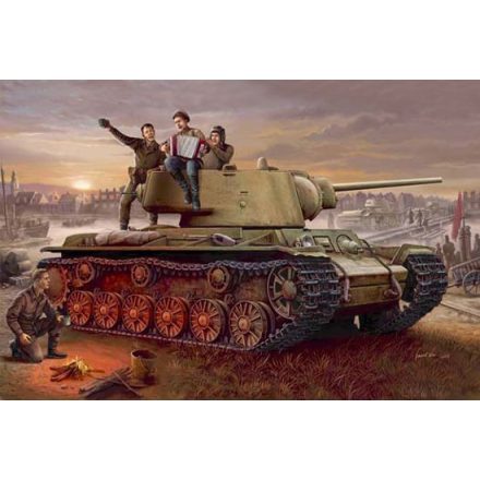 Trumpeter Russ. KV-1 Model 1942 makett