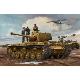 Trumpeter German Pz.Kpfm. KV-1 756(r) Tank makett