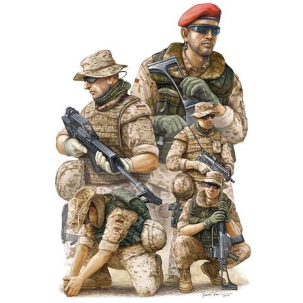 Trumpeter Modern German ISAF Soldiers in Afghanist