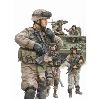   Trumpeter Modern U.S. Army Armor Crewman & Infantry figura készlet