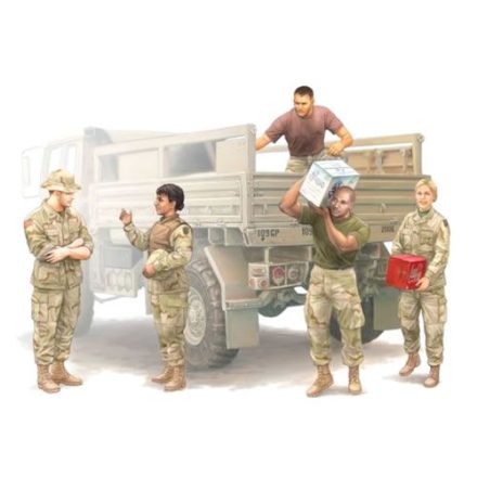 Trumpeter Modern U.S. soldiers - Logistics Supply