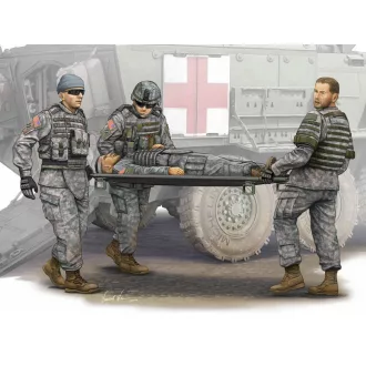   Trumpeter Modern U.S. Army-Stretcher AmbulanceTeam figura készlet