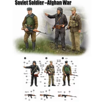 Trumpeter Soviet Soldier-Afghan War figura készlet