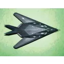Trumpeter Lockheed F-117 A Night Hawk repülő makett