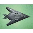 Trumpeter Lockheed F-117 A Night Hawk repülő makett