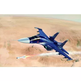   Trumpeter Russian Su-34 Fullback Fighter-Bomber repülő makett