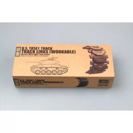 Trumpeter T85E1 track for U.S. M24 light tank (late) makett