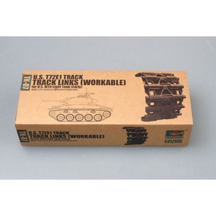 Trumpeter T72E1 Track for U.S. M24 light tank (early) makett