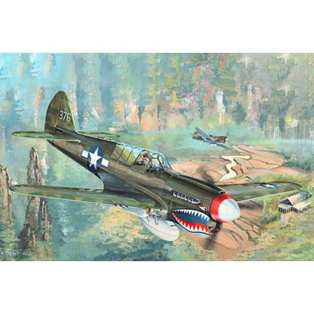 Trumpeter P-40N War Hawk makett