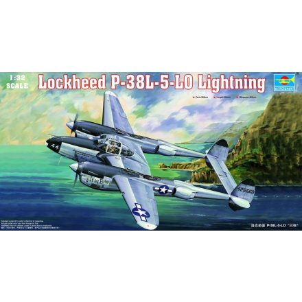 Trumpeter Lockheed P-38 L-5-LO Lightning makett