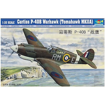 Trumpeter Curtiss P-40B Warhawk makett