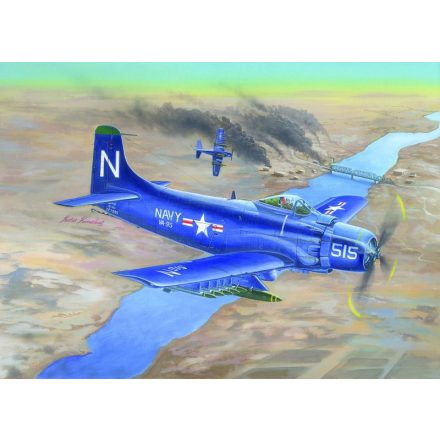 Trumpeter A-1D AD-4 Skyraider makett