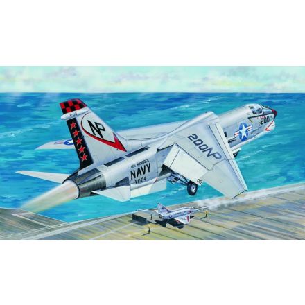 Trumpeter F-8J Crusader makett