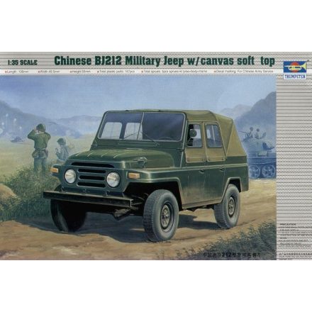 Trumpeter Chinesischer BJ212 Militär-Jeep makett