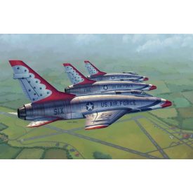 Trumpeter F-100D in Thunderbirds livery makett