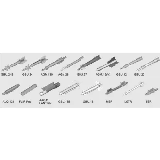   Trumpeter US aircraft weapons - Guided Bombs makett kiegészítő
