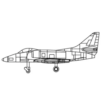 Trumpeter A-4C Sky Hawk makett kiegészítő