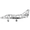 Trumpeter A-4C Sky Hawk makett kiegészítő