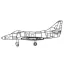 Trumpeter A-4C Sky Hawk makett kiegészítő