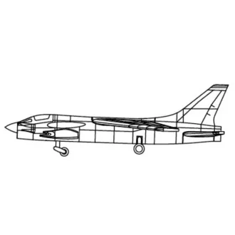 Trumpeter F-8 Crusader makett kiegészítő