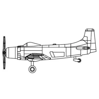 Trumpeter A-1 Skyraider makett kiegészítő