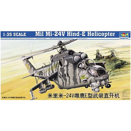 Trumpeter Mil Mi-24 V Hind-E makett