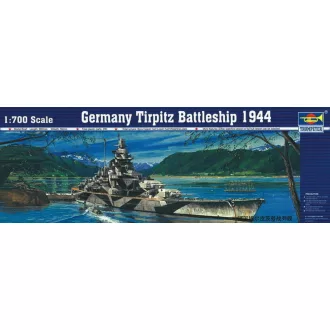 Trumpeter Battleship Tirpitz hajó makett