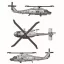 Trumpeter SH-60K Sea Hawk (6 aircraft) makett kiegészítő