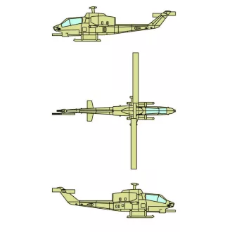   Trumpeter AH-1W SuperCobra (12 aircraft) makett kiegészítő