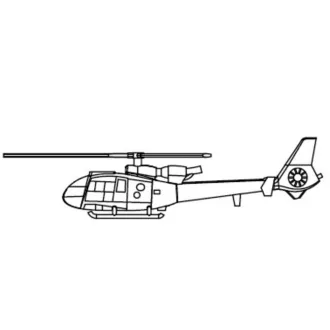 Trumpeter Gazelle Helicopter makett kiegészítő