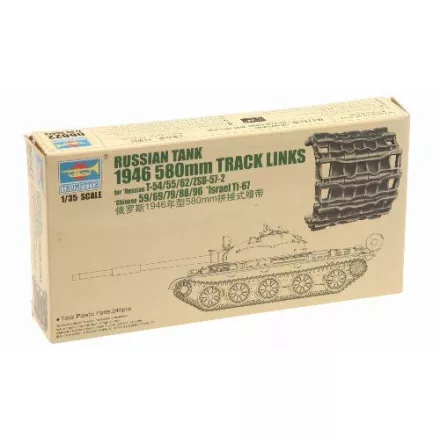 Trumpeter Track Links 580mm for 1946 era Russian, Chinese & Israel Tanks makett