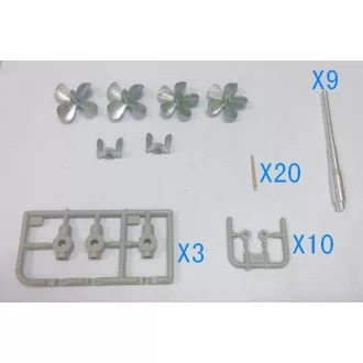   Trumpeter USS Missouri & Iowa Warship Upgrade Set makett kiegészítő
