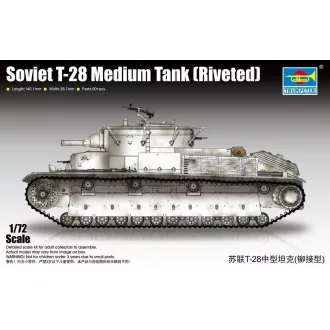   Trumpeter Soviet T-28 Medium Tank (Riveted) harcjármű makett