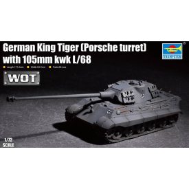   Trumpeter King Tiger (Porsche turret) with 105mm kwk L/68 07161 makett