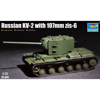 Trumpeter Russian KV-2 with 107mm zis-6 harcjármű makett
