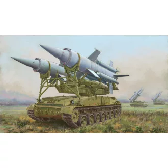   Trumpeter Soviet 2K11A TEL w/9M8M Missile "Krug-a"(SA-4 Ganef) harcjármű makett