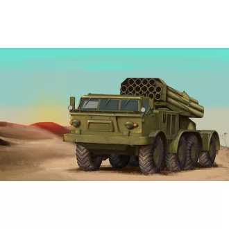   Trumpeter Russian 9P140 TEL of 9K57 Uragan Multiple Launch Rocket System harcjármű makett