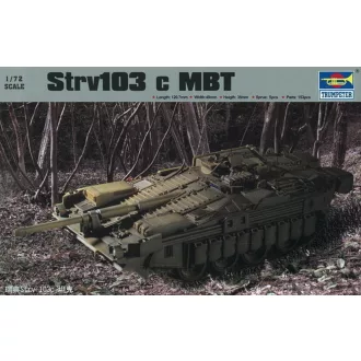 Trumpeter Strv103c MBZ harcjármű makett