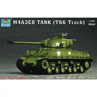 Trumpeter M4A3E8 Tank (T66 Track) harcjármű makett