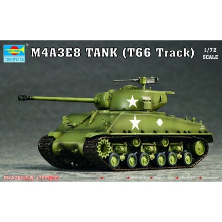 Trumpeter M4A3E8 Tank (T66 Track) makett