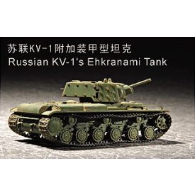 Trumpeter Soviet KV-1S Ehkranami makett