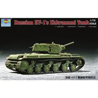 Trumpeter Soviet KV-1S Ehkranami harcjármű makett