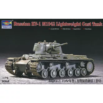   Trumpeter Russian KV-1 M1942 Lightweight Cast Tank harcjármű makett
